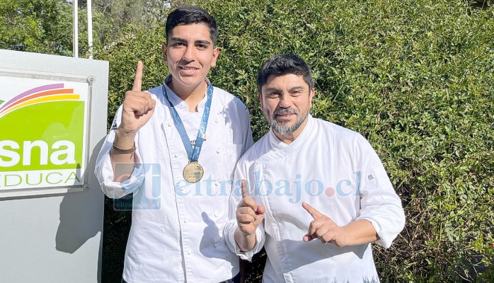 Juan Olivares, profesor de Gastronomía en la Escuela Agrícola, señala que la medalla de oro de Maximiliano refleja la dedicación y constancia del estudiante, así como el trabajo realizado en el establecimiento, que fomenta el desarrollo de valores.