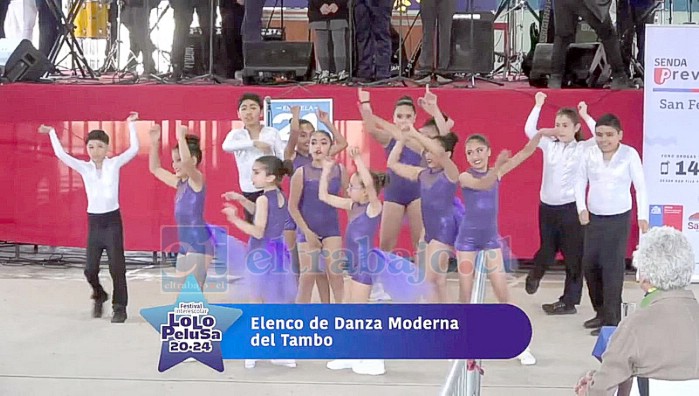 Presentación de Danza Moderna de El Tambo.