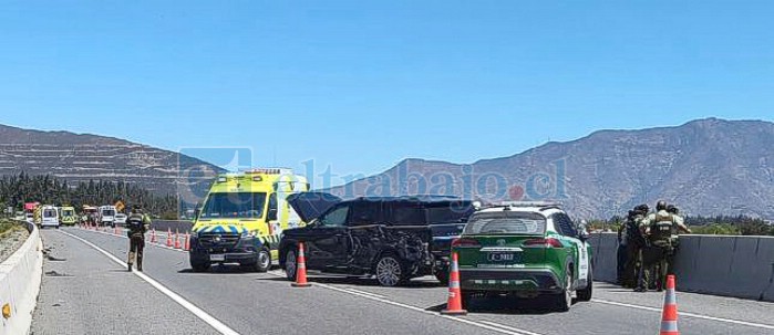 Seis personas heridas fue el saldo de un nuevo accidente en la Autopista Los Andes. 