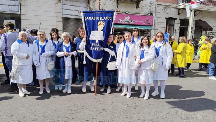 La fundación Damas de Blanco en el desfile de Aniversario de San Felipe, el pasado mes de agosto.