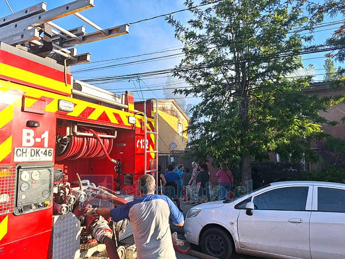 La rápida llegada de Bomberos evitó que la situación pasara a mayores.