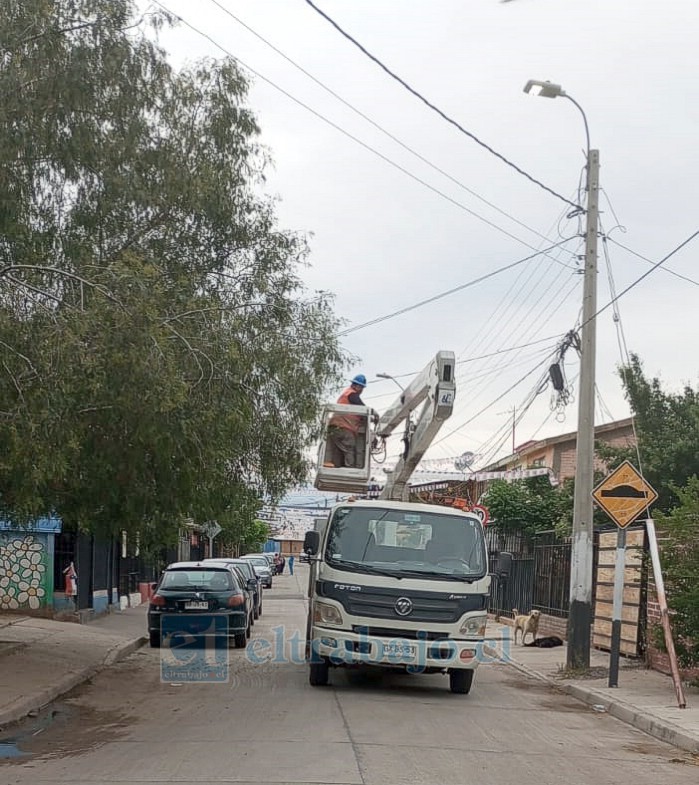 Este lunes una empresa llegó al sector para reparar el asunto.