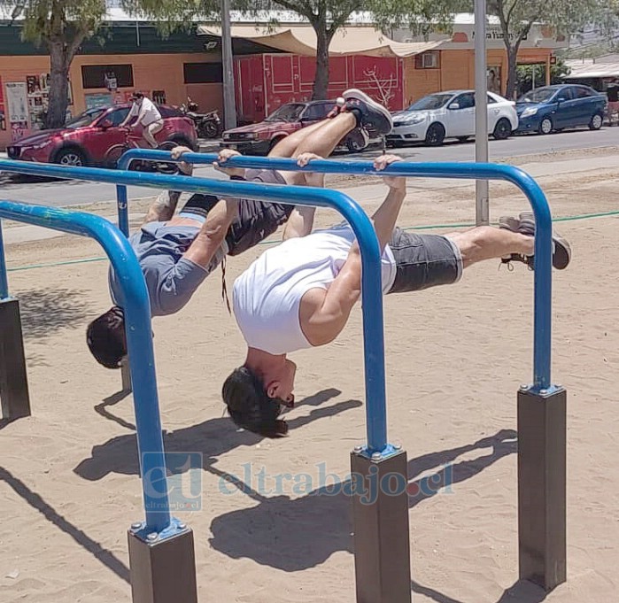 El streetworkout sigue sumando adeptos en nuestra comuna.