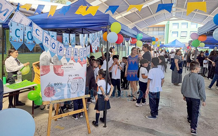 Gran éxito tuvo la Muestra Científica de la Escuela José de San Martín.