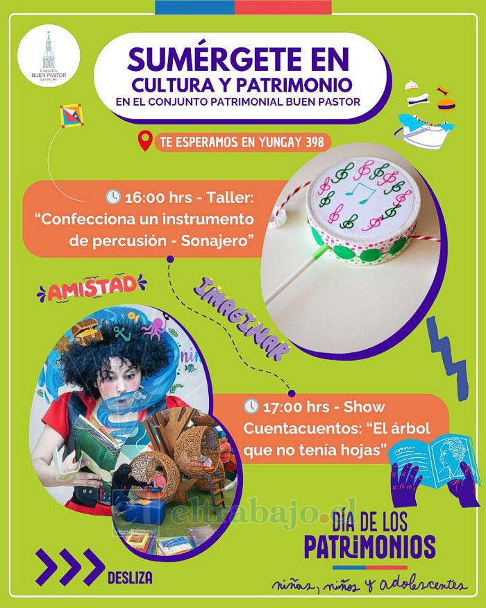 La invitación es para este sábado desde las 16:00 hasta las 20:00 horas en el Conjunto Patrimonial Buen Pastor.