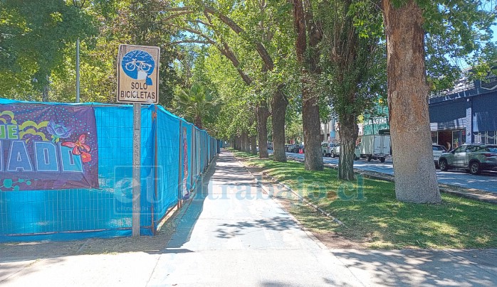 A pesar del cierre perimetral, la ciclovía se encuentra despejada como se mencionó en la sesión del Concejo Municipal.