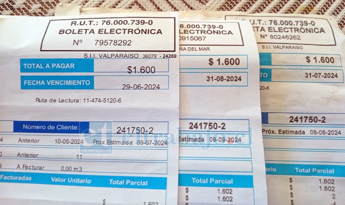 Acá se aprecia la continuidad del cobro por $1.600 durante tres meses.