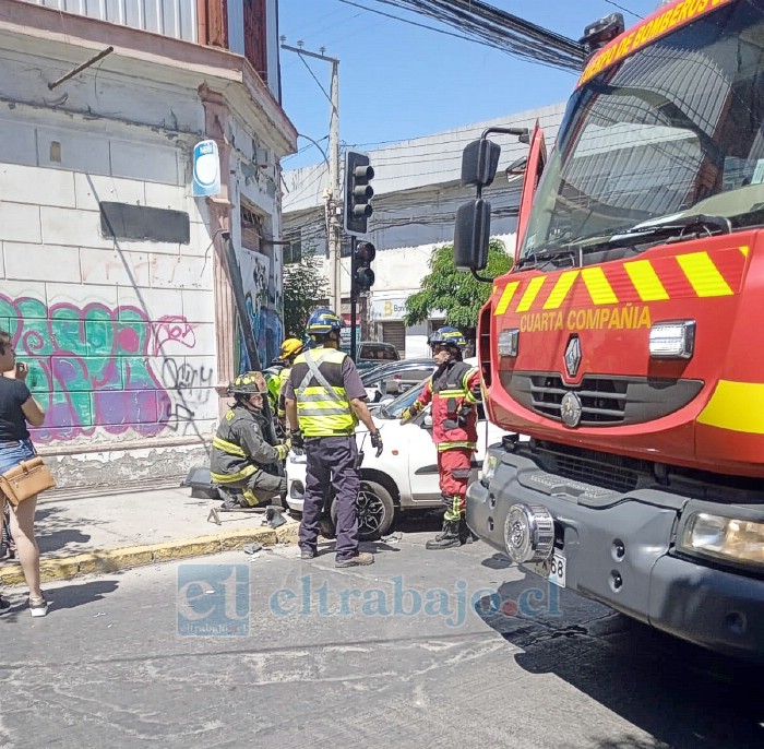 Cuatro lesionados dejó en total este accidente. 