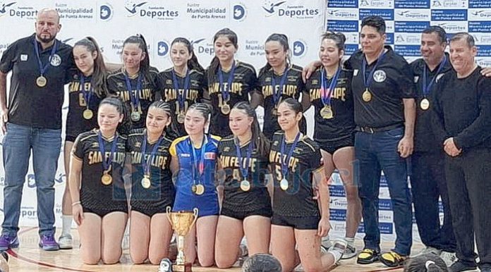 Jugadoras sanfelipeñas Sub 15 se quedaron con el primer lugar de Nacional en Punta Arenas.