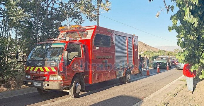 Conductor de una bicicleta falleció en accidente de tránsito en Santa María. (Imagen: Emergencia Santa María).