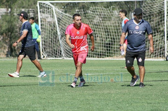 Boris Sagredo en trabajos de pretemporada en Unión San Felipe.