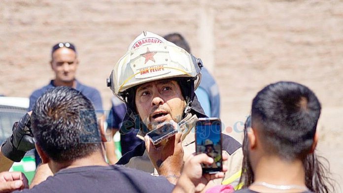 Walter Staforelli Delgado, comandante de Bomberos de San Felipe.