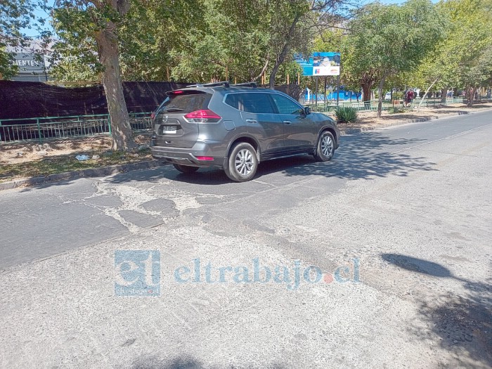 Imagen de la última nota publicada acerca del estado de las calles, ‘evento’ ubicado en Avenida O’Higgins. 