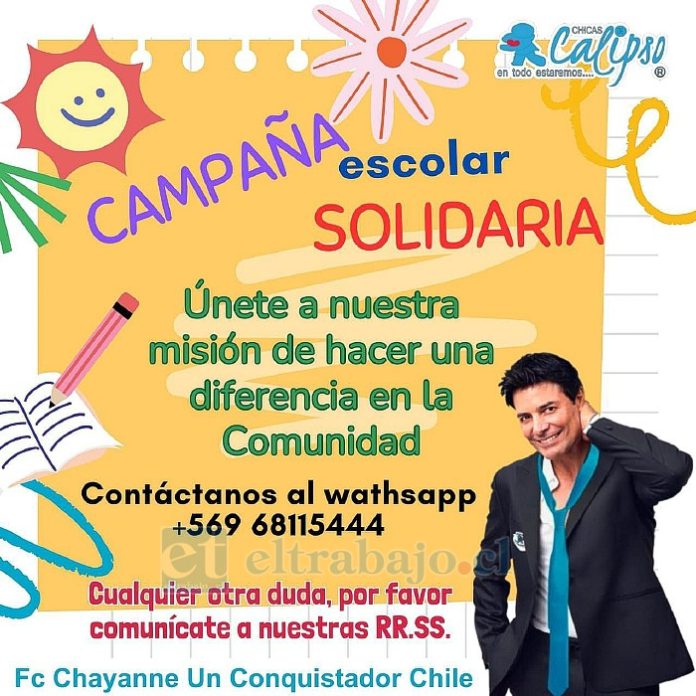 Flyer de la ‘Campaña Solidaria Escolar’.