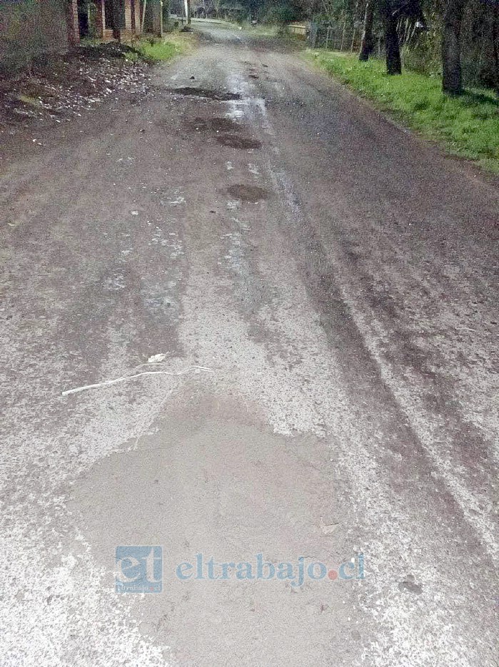 Una verdadera zona de cráteres.