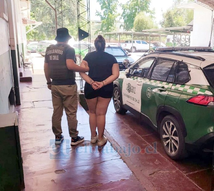 Carabineros detuvo a una mujer por receptación.