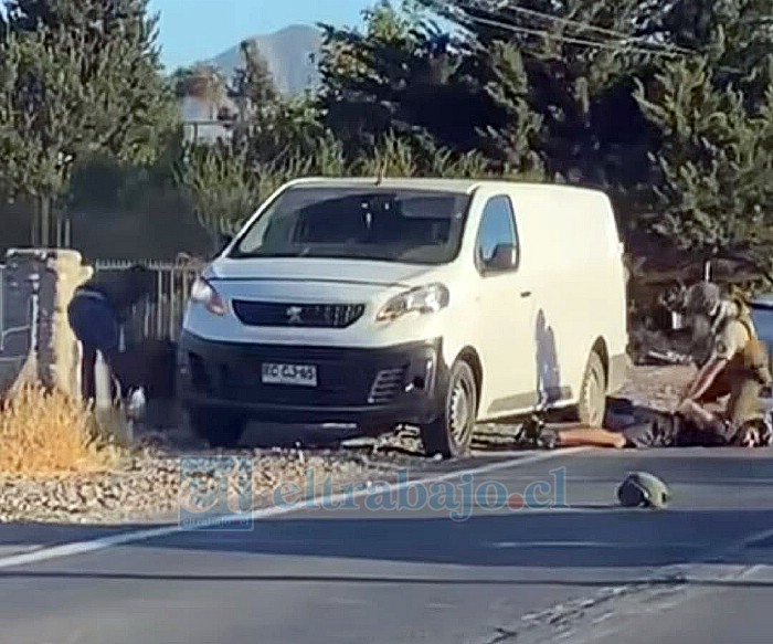 En el sector de Las Coimas fueron interceptados y capturados los delincuentes. 