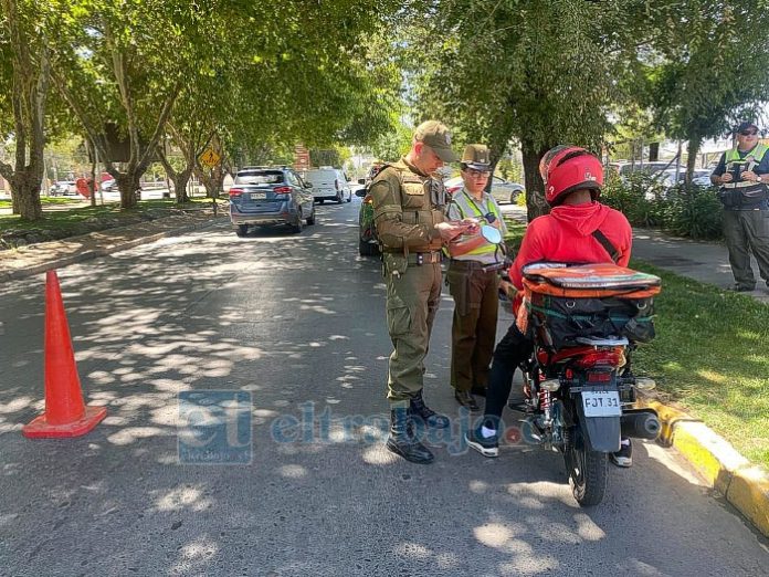 Realizan fiscalización a motociclistas en San Felipe.