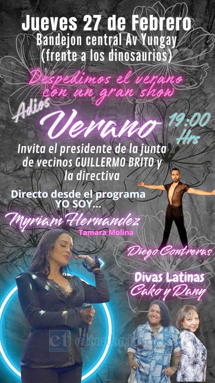 Este es el afiche promocional del evento.