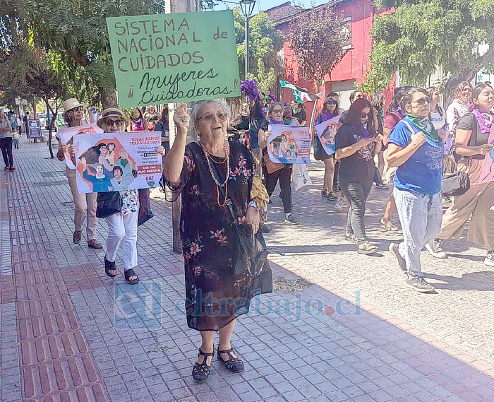 Algunas de sus demandas incluyen la implementación de una estrategia nacional de cuidados.