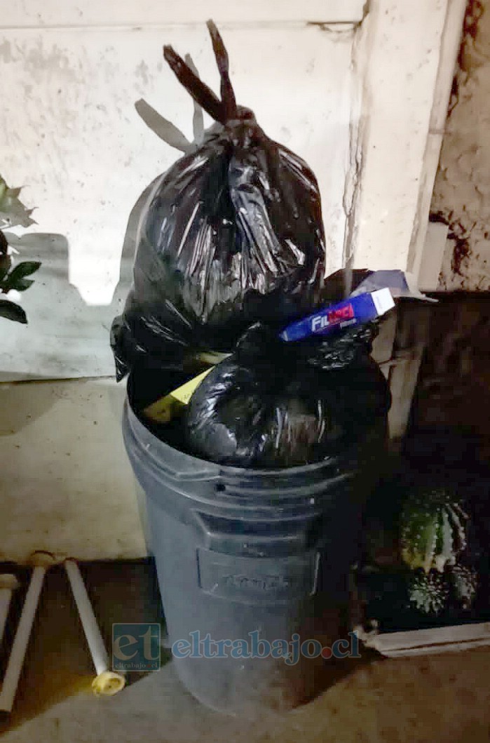 Otra imagen de la demora que hubo en retirar la basura