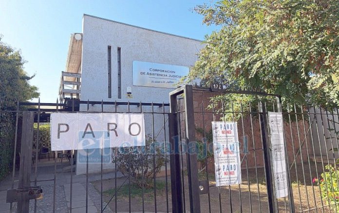 Corporación de Asistencia Judicial de San Felipe continúa en paro indefinido.