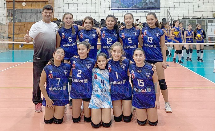 Sub 12 damas clasificadas a la Liga A1 de la Liga Nacional de Menores de la Federación de Vóleibol de Chile.