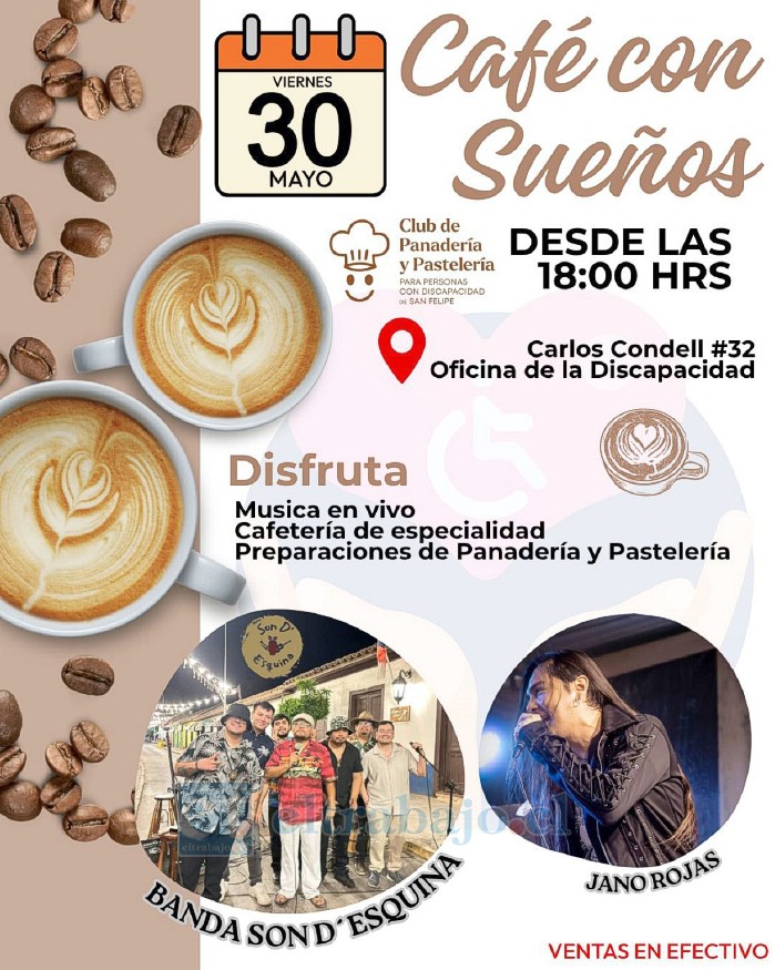 Este viernes se realizará la actividad ‘Café con Sueños’, jornada solidaria organizada por la agrupación de personas ciegas ‘Mirando con el Corazón’, en beneficio del Club de Panadería y Pastelería de Personas con Discapacidad.