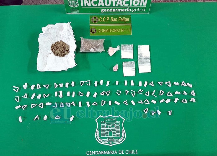 Incautan más de 200 dosis de droga.