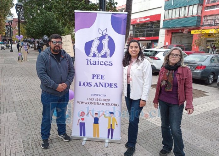 De izquierda a derecha el director Joshua Varas Cuevas, la psicóloga Carla Montenegro Jara, y la educadora Beatriz Calderón Jara.