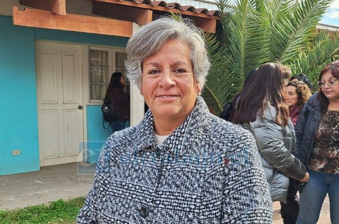 Alma Araya, presidenta del Colegio de Profesores de San Felipe.