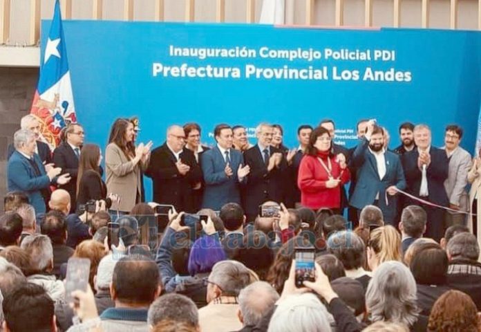 Presidente Gabriel Boric inauguró nuevo cuartel de la PDI de Los Andes.