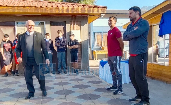 El director, durante la inauguración de la Casa del Deporte