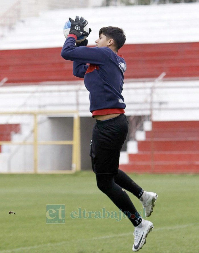 Nicolás Caldera Maldonado, arquero de la Sub-18 de Unión San Felipe.