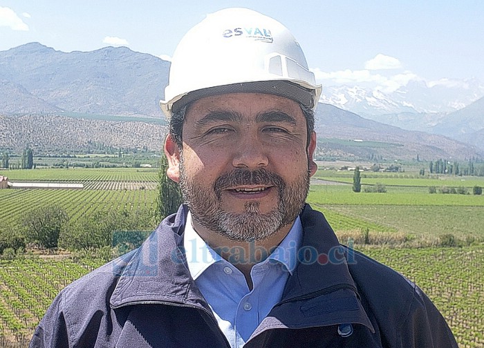 Rodrigo Lastra, subgerente zonal de Esval (Foto de archivo).