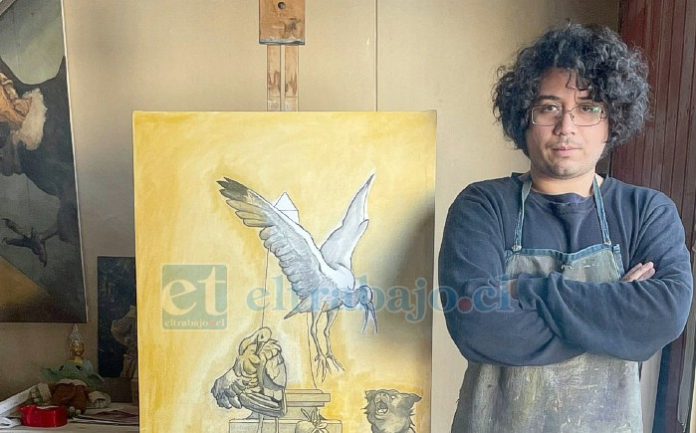 El artista local Hosmán Valentino.