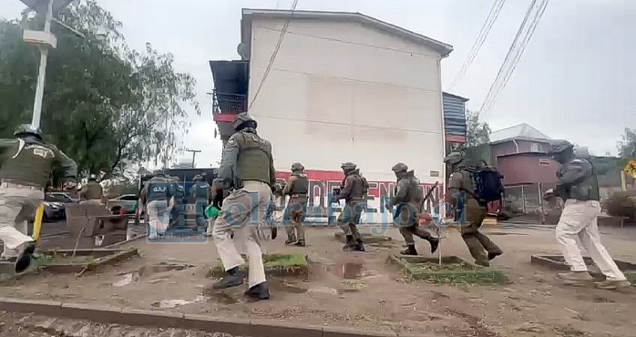 Amplio despliegue policial en San Felipe.