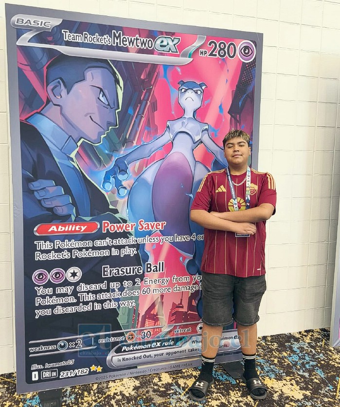 Emilio Cordero Ibaceta, sanfelipeño de 14 años de edad, número uno en Chile en la categoría Sénior de Pokémon TCG (Trading Card Game).