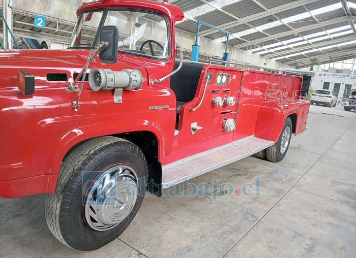 Carro bomba restaurado, una 'joyita'.