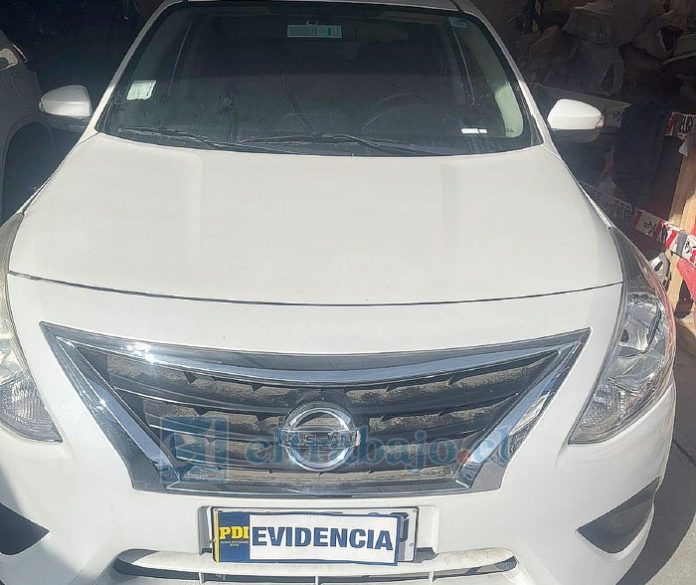 Este es el vehículo recuperado por robo.