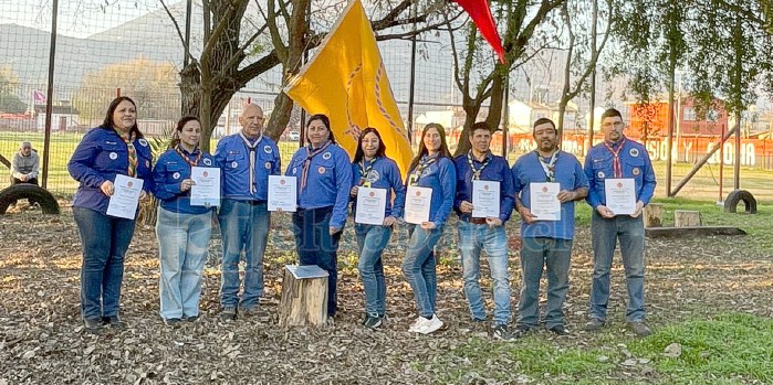 Ocho dirigentes scouts recibieron su certificación tras completar el Curso de Adiestramiento II.
