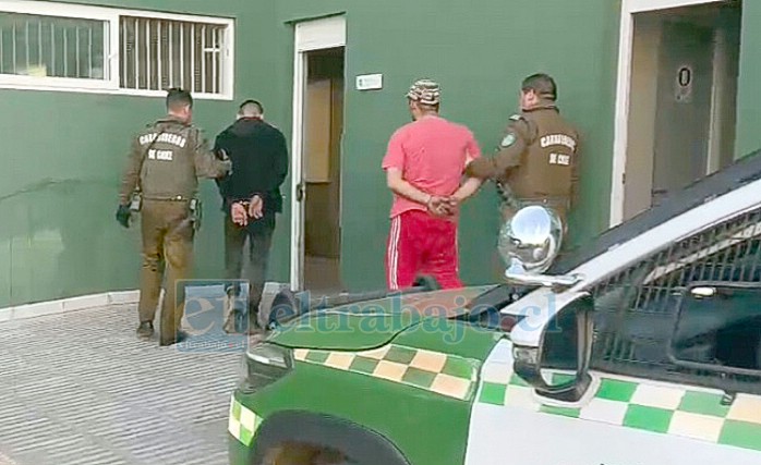 Dos delincuentes fueron detenidos por robo en lugar habitado.