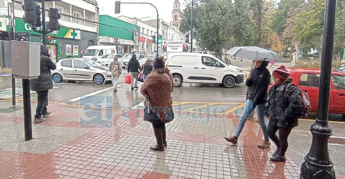Lluvia en San Felipe. Sistema frontal comenzará a dejar precipitaciones desde la tarde de hoy (Imagen de archivo).