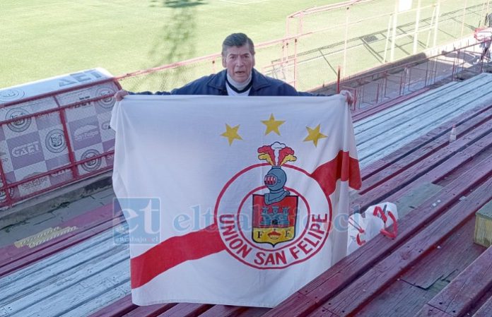 El ‘Tío Lalo’ en el estadio tras el triunfo sobre Deportes Concepción.