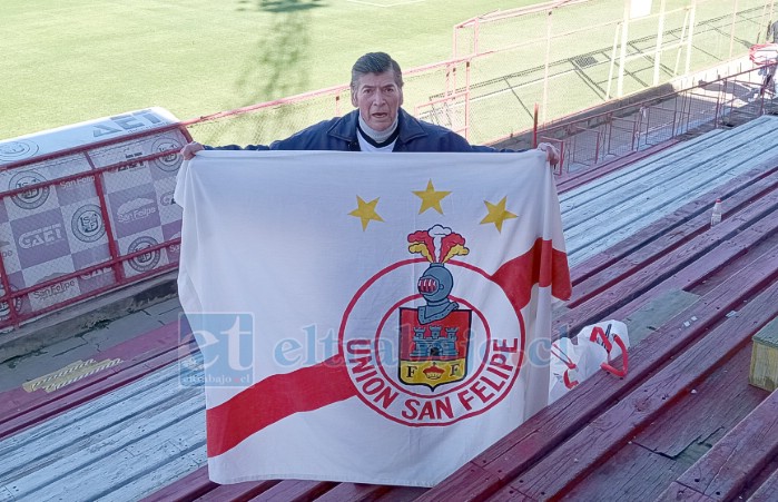 El ‘Tío Lalo’ en el estadio tras el triunfo sobre Deportes Concepción.