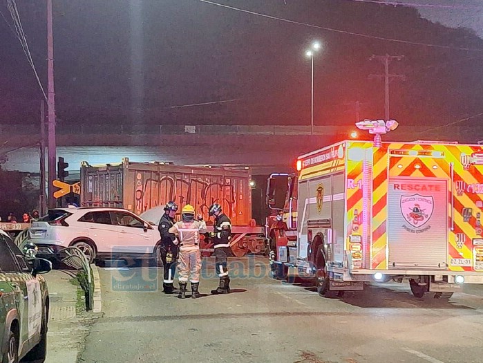 A la emergencia concurrió Bomberos, SAMU y Carabineros.