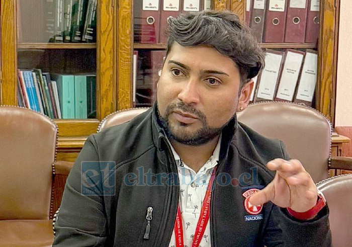 Daniel Bartch, presidente de base Fenats Nacional Cosam San Felipe – Los Andes.