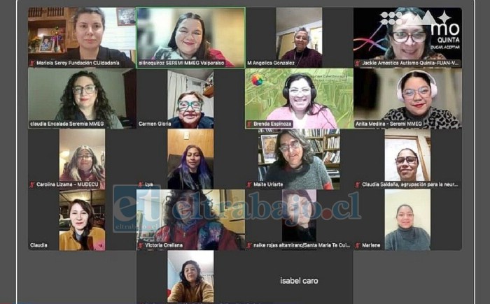 Mesa Regional de Mujeres Cuidadoras en la que participa Rojas.