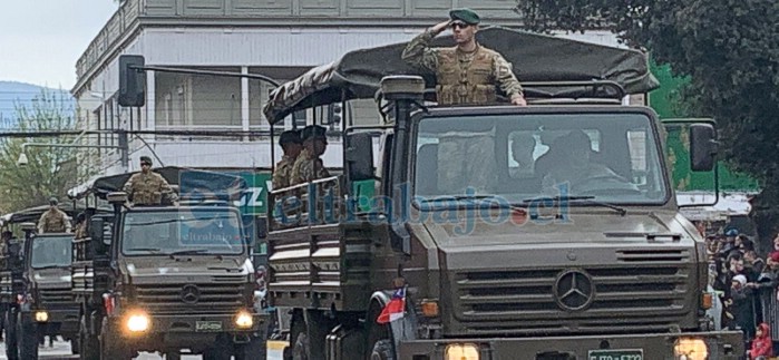 El Ejército se hizo presente en el desfile del 3 de agosto.