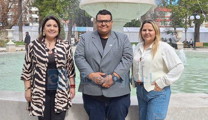 Marcia Marchán, Bonnie Silva y Camila Doñas, precandidatos a diputados y diputadas por el PDG.